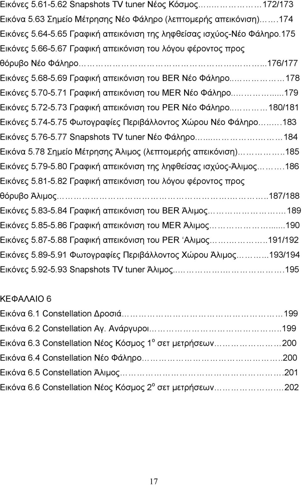71 Γραφική απεικόνιση του MER Νέο Φάληρο.....179 Εικόνες 5.72-5.73 Γραφική απεικόνιση του PER Νέο Φάληρο.. 180/181 Εικόνες 5.74-5.75 Φωτογραφίες Περιβάλλοντος Χώρου Νέο Φάληρο...183 Εικόνες 5.76-5.