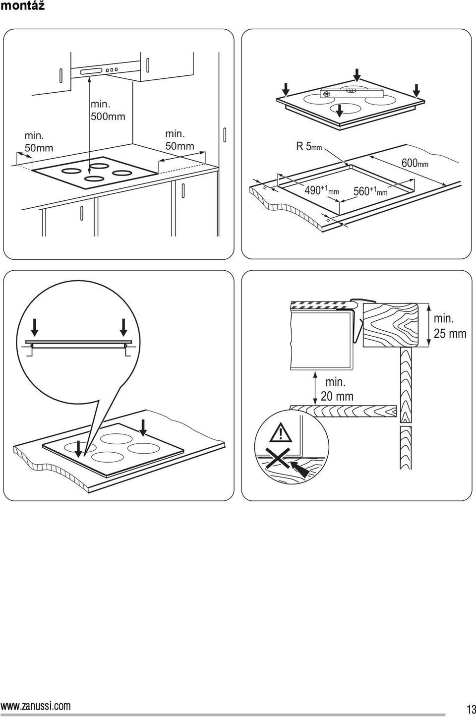 mm 560 +1 mm = 25 mm