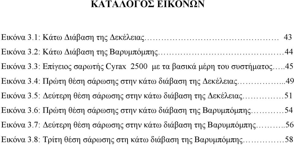 ..49 Εικόνα 3.5: Δεύτερη θέση σάρωσης στην κάτω διάβαση της Δεκέλειας 51 Εικόνα 3.