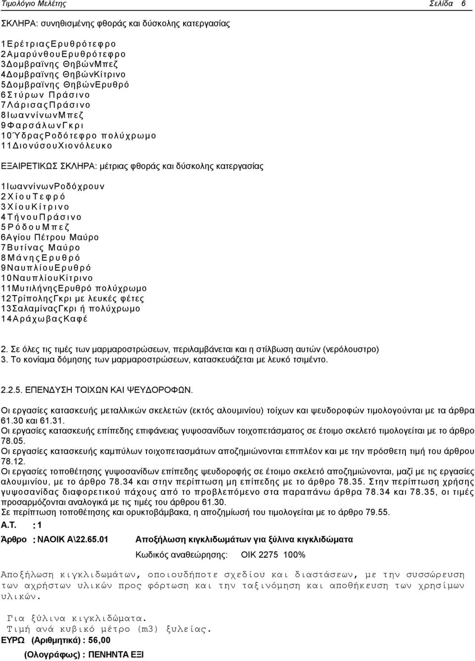 4ΤήνουΠράσινο 5ΡόδουΜπεζ 6Αγίου Πέτρου Μαύρο 7Βυτίνας Μαύρο 8ΜάνηςΕρυθρό 9ΝαυπλίουΕρυθρό 10ΝαυπλίουΚίτρινο 11ΜυτιλήνηςΕρυθρό πολύχρωμο 12ΤρίποληςΓκρι με λευκές φέτες 13ΣαλαμίναςΓκρι ή πολύχρωμο