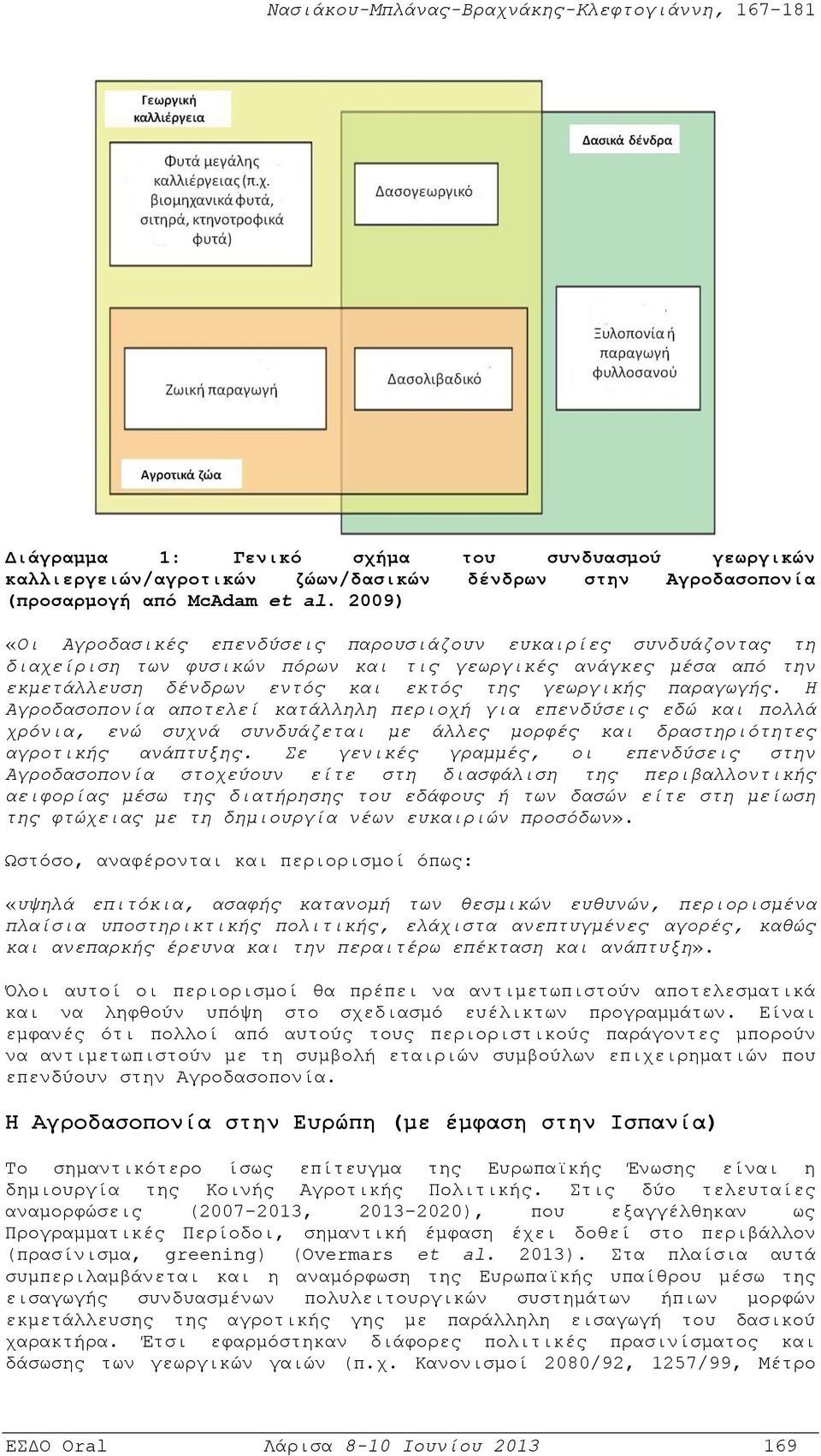 παραγωγής. Η Αγροδασοπονία αποτελεί κατάλληλη περιοχή για επενδύσεις εδώ και πολλά χρόνια, ενώ συχνά συνδυάζεται με άλλες μορφές και δραστηριότητες αγροτικής ανάπτυξης.