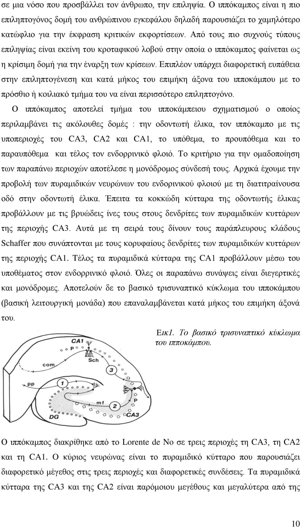 Από ηνπο πην ζπρλνύο ηύπνπο επηιεςίαο είλαη εθείλε ηνπ θξνηαθηθνύ ινβνύ ζηελ νπνία ν ηππόθακπνο θαίλεηαη σο ε θξίζηκε δνκή γηα ηελ έλαξμε ησλ θξίζεσλ.