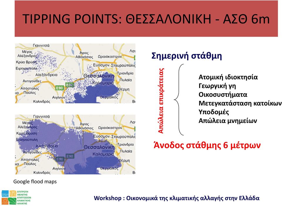Μετεγκατάσταση κατοίκων Υποδομές Απώλεια μνημείων Άνοδος στάθμης 6