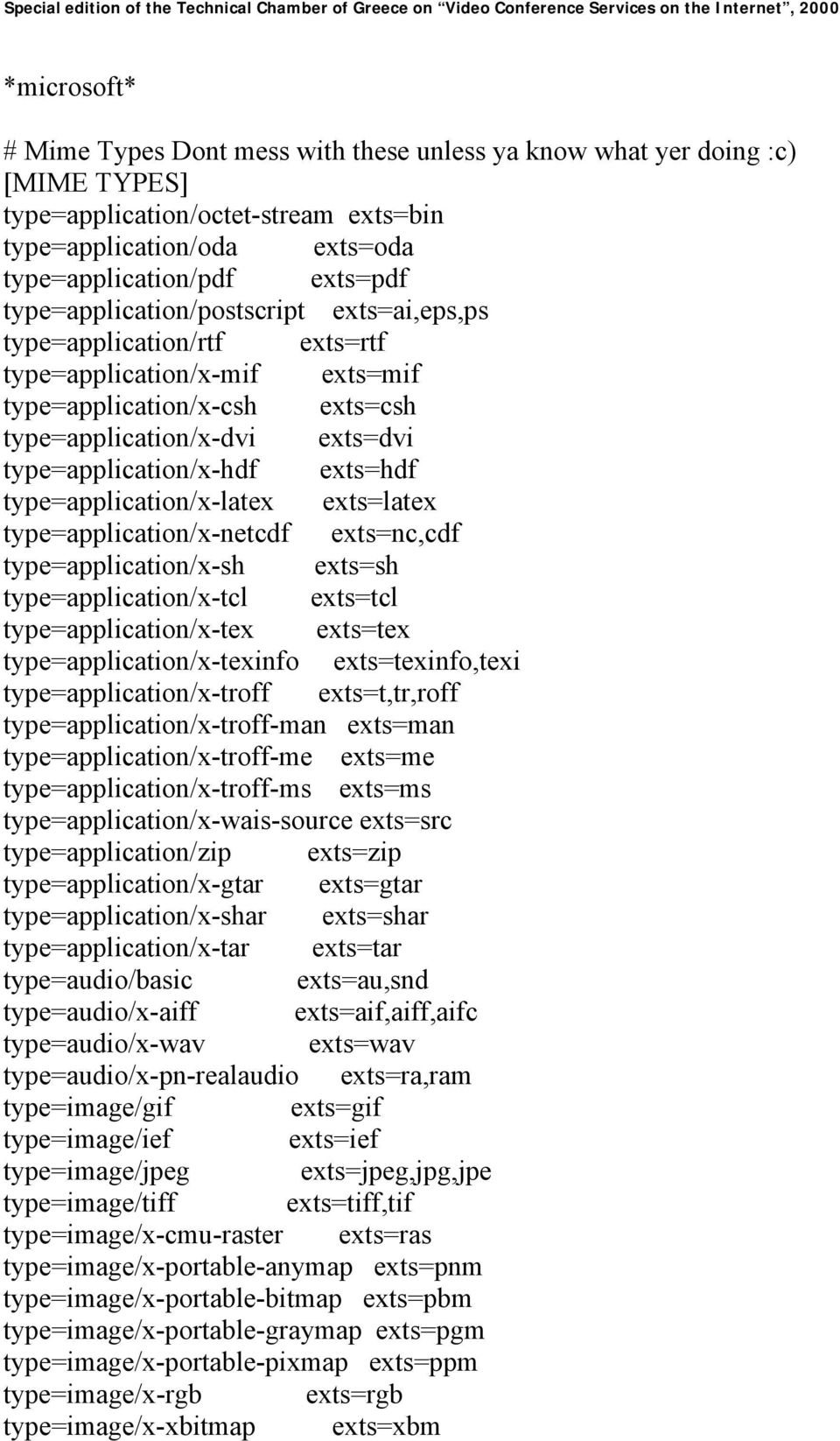 exts=hdf type=application/x-latex exts=latex type=application/x-netcdf exts=nc,cdf type=application/x-sh exts=sh type=application/x-tcl exts=tcl type=application/x-tex exts=tex