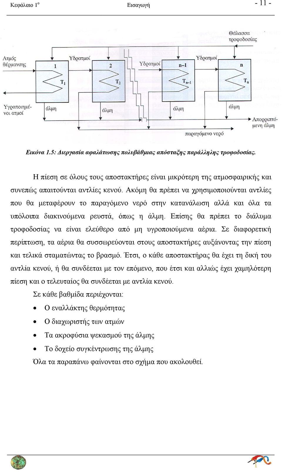 Ακόμη θα πρέπει να χρησιμοποιούνται αντλίες που θα μεταφέρουν το παραγόμενο νερό στην κατανάλωση αλλά και όλα τα υπόλοιπα διακινούμενα ρευστά, όπως η άλμη.