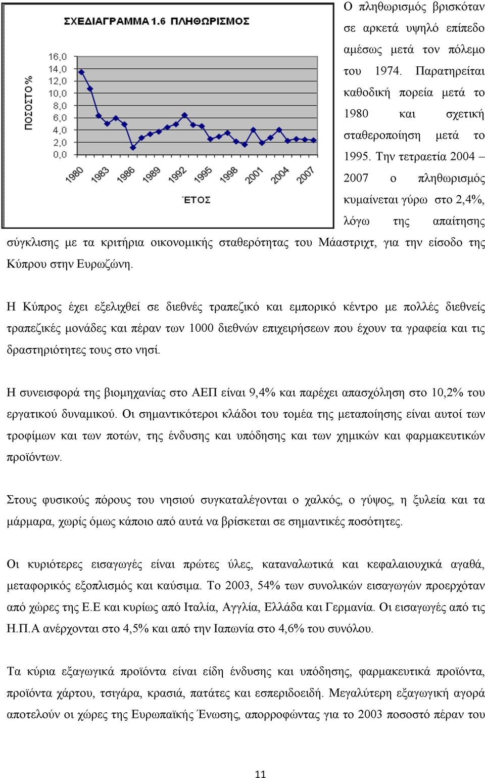 Η Κύπρος έχει εξελιχθεί σε διεθνές τραπεζικό και εμπορικό κέντρο με πολλές διεθνείς τραπεζικές μονάδες και πέραν των 1000 διεθνών επιχειρήσεων που έχουν τα γραφεία και τις δραστηριότητες τους στο