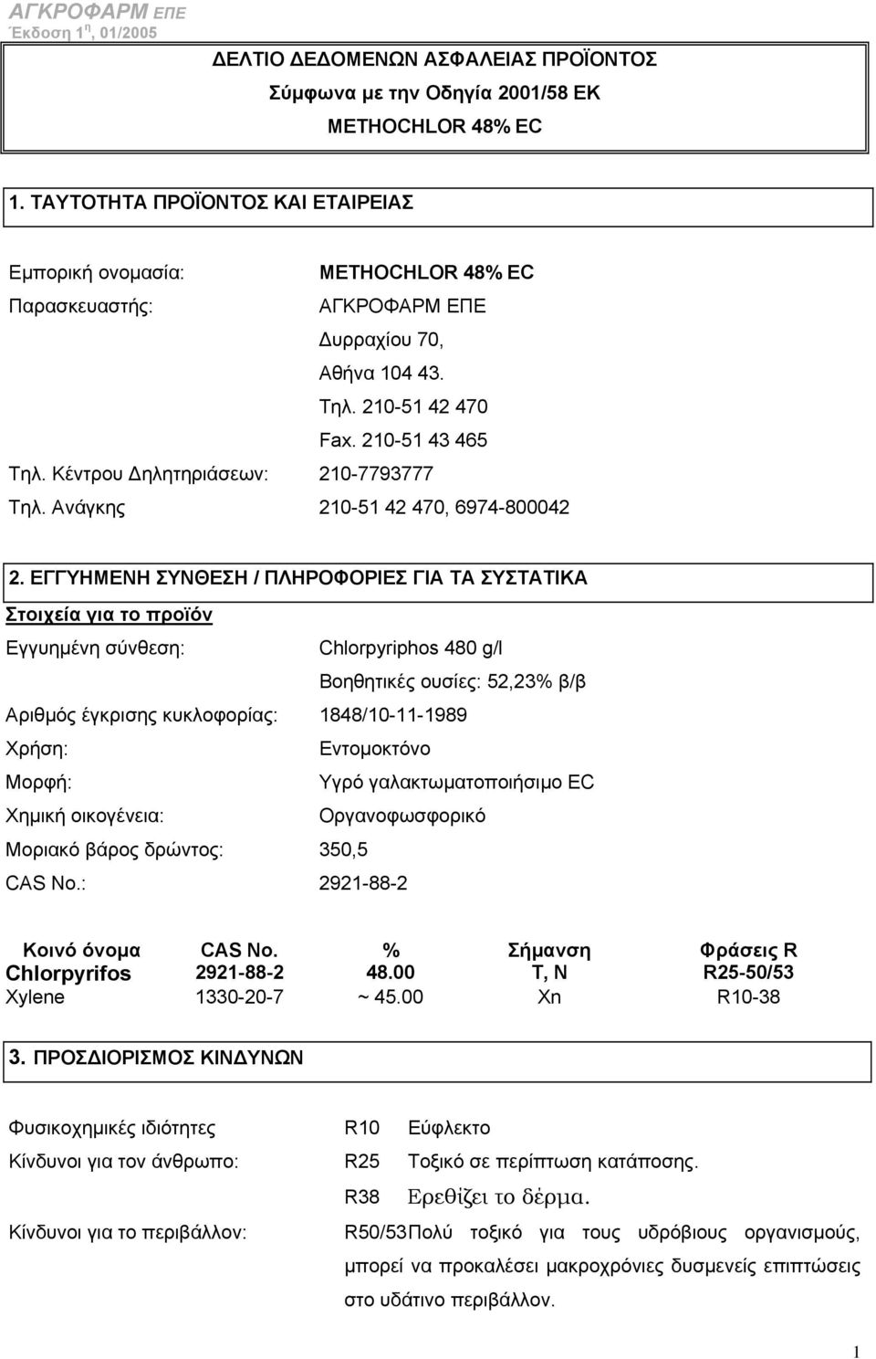 Κέντρου λτριάσεων: 210-7793777 Τλ. Ανάγκς 210-51 42 470, 6974-800042 2.