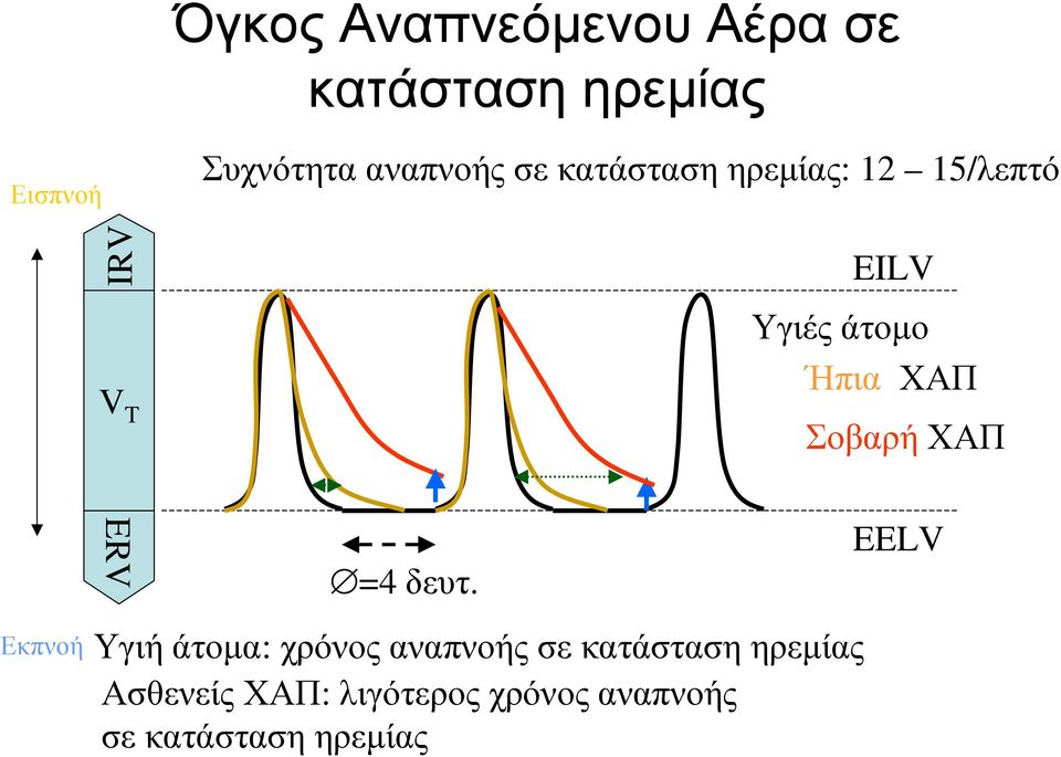 Σοβαρή ΧΑΠ Εκπνοή ERV =4 δευτ.