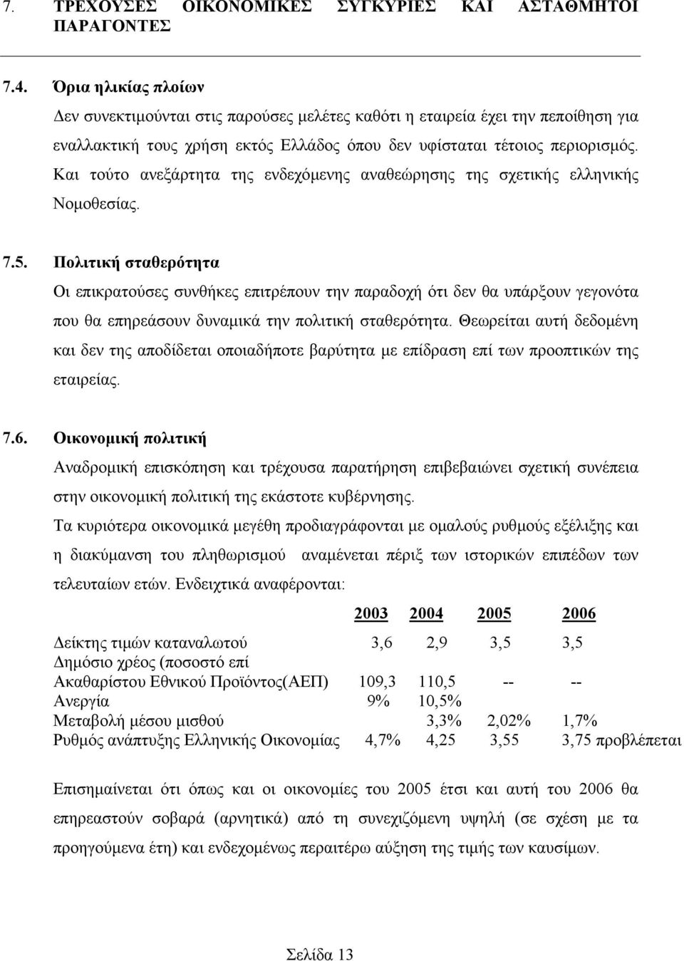 Και τούτο ανεξάρτητα της ενδεχόµενης αναθεώρησης της σχετικής ελληνικής Νοµοθεσίας. 7.5.