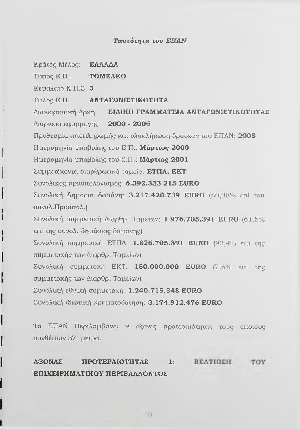 ΤΟΜΕΑΚΟ Κεφάλαιο Κ.Π.