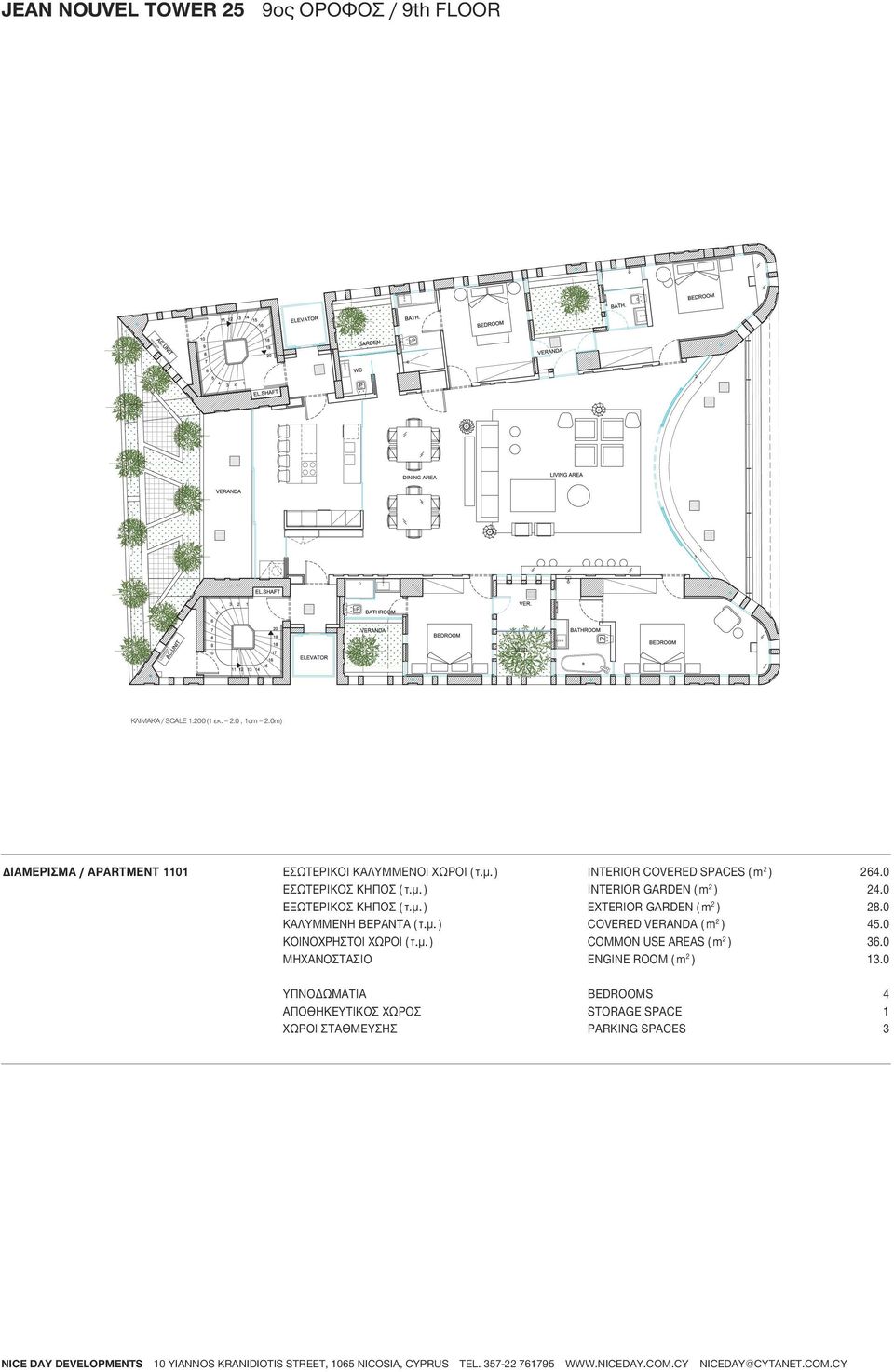 0m) ΔΙΑΜΕΡΙΣΜΑ / APARTMENT 0 ΕΣΩΤΕΡΙΚΟΙ KAΛΥΜΜΕΝΟΙ ΧΩΡΟΙ (