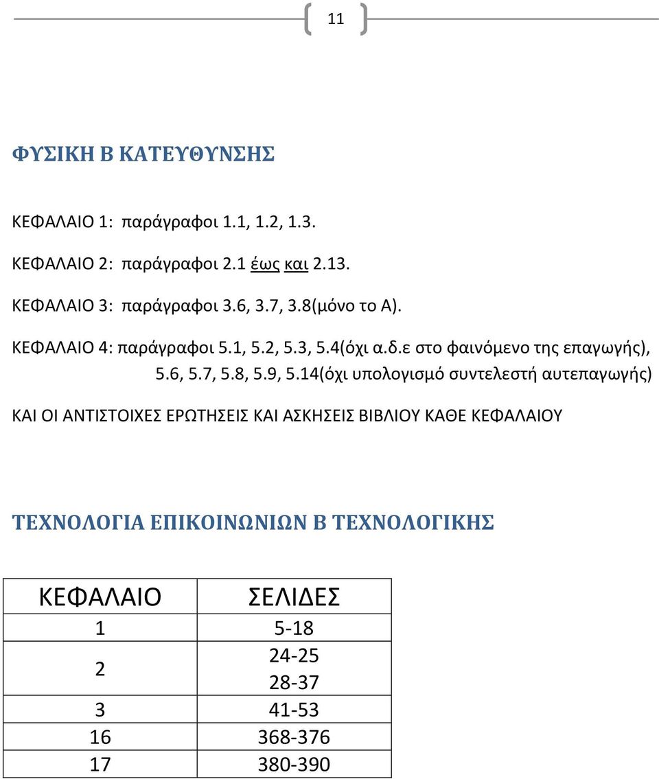 ε στο φαινόμενο της επαγωγής), 5.6, 5.7, 5.8, 5.9, 5.