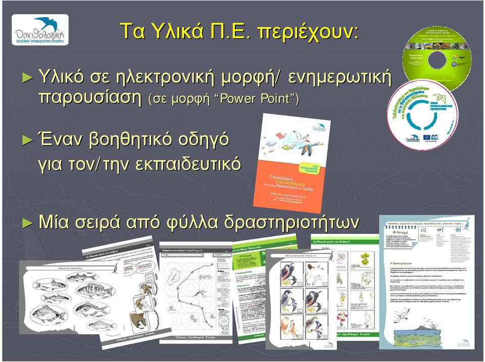 ενημερωτική παρουσίαση (σε μορφή Power Point