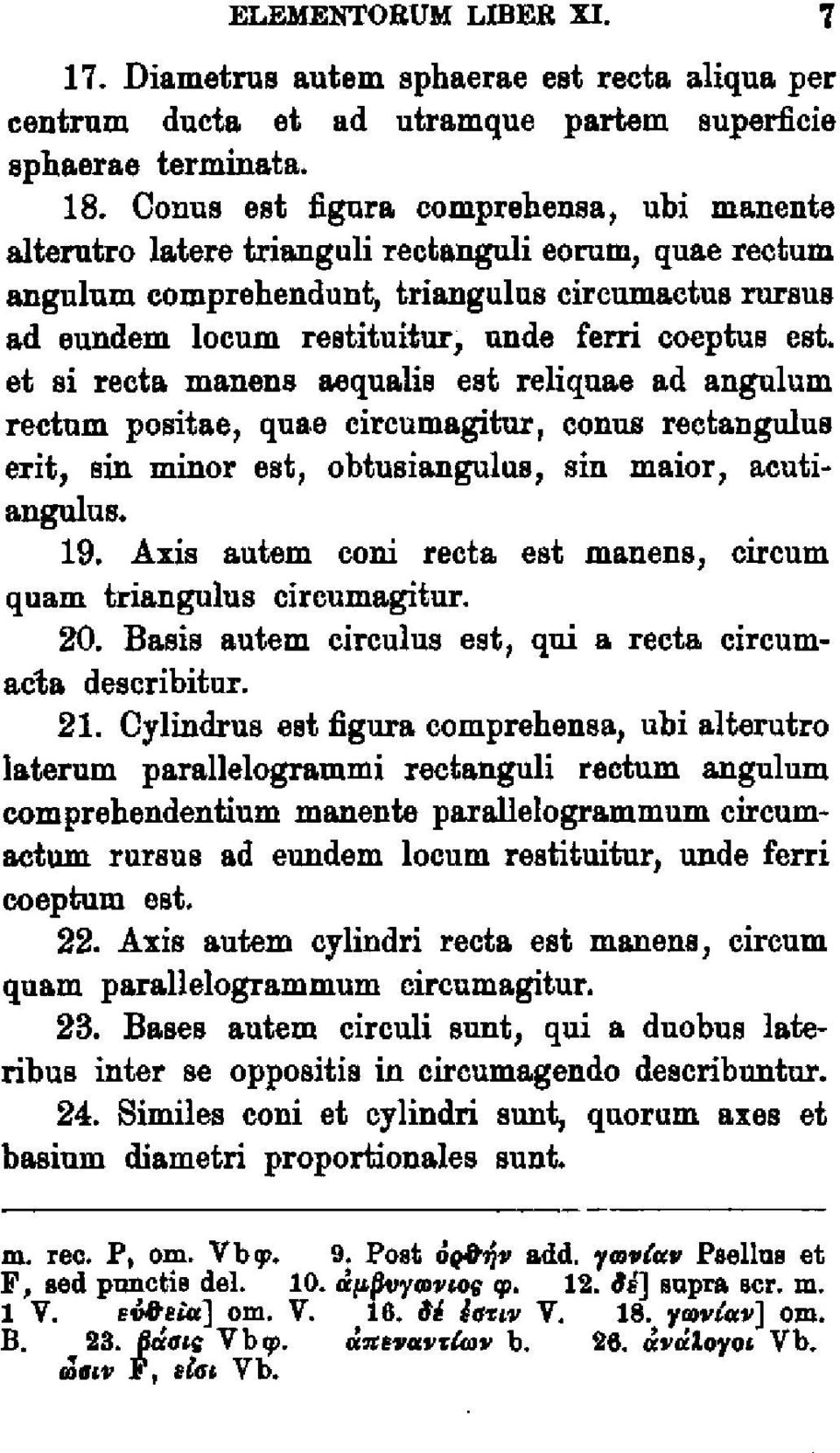 est. et si recta manens aequalis est reliquae ad angulum rectum positae, quae circumagitur, conus recfcangulus erit, sin minor est, obtusiangulus, sin maior, acutiangulus. 19.