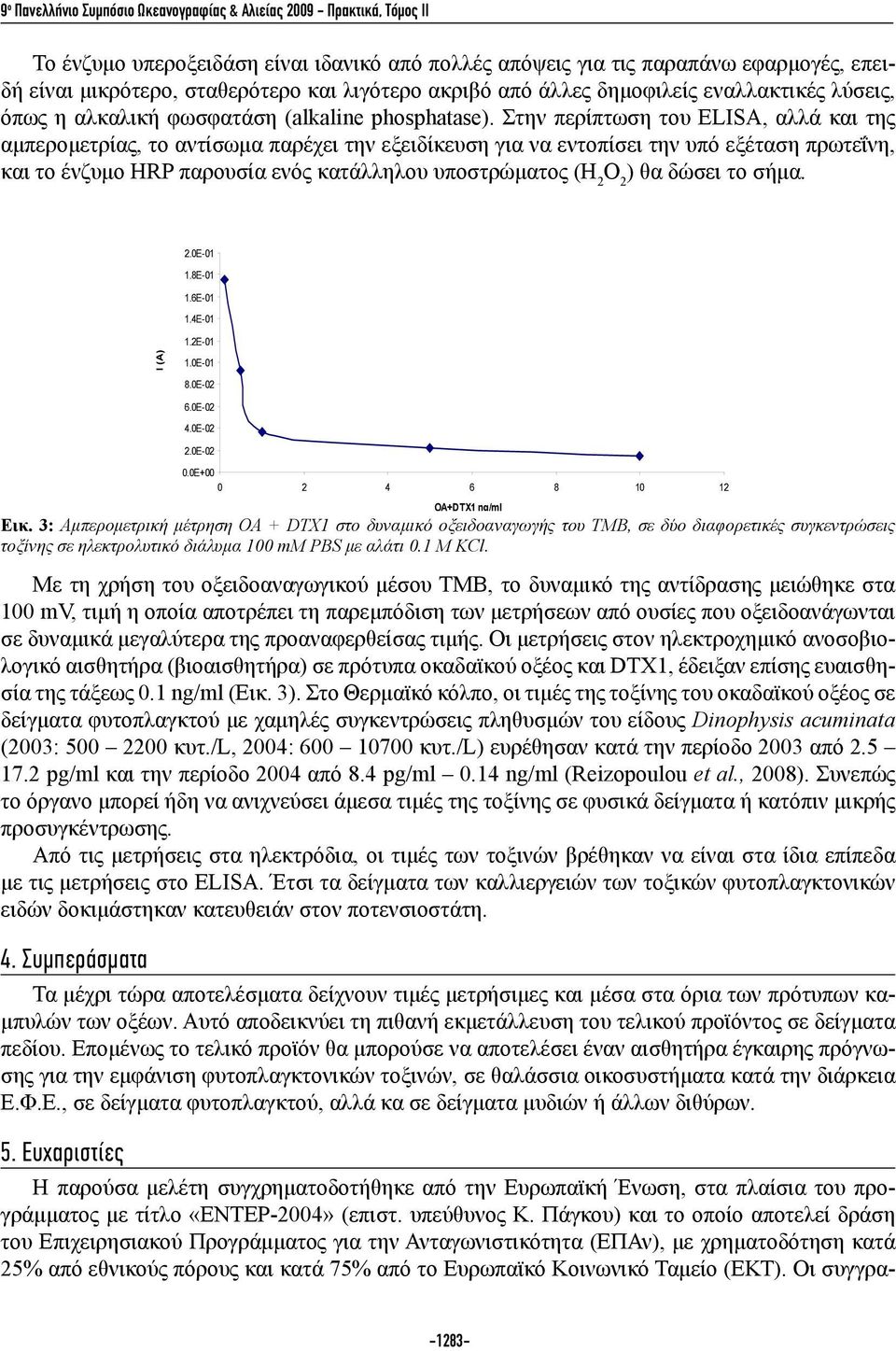 Στην περίπτωση του ELISA, αλλά και της αμπερομετρίας, το αντίσωμα παρέχει την εξειδίκευση για να εντοπίσει την υπό εξέταση πρωτεΐνη, και το ένζυμο HRP παρουσία ενός κατάλληλου υποστρώματος (Η 2 Ο 2 )