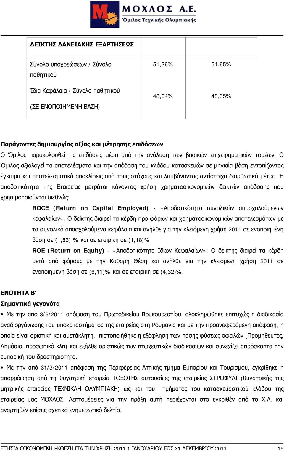 επιχειρηματικών τομέων.