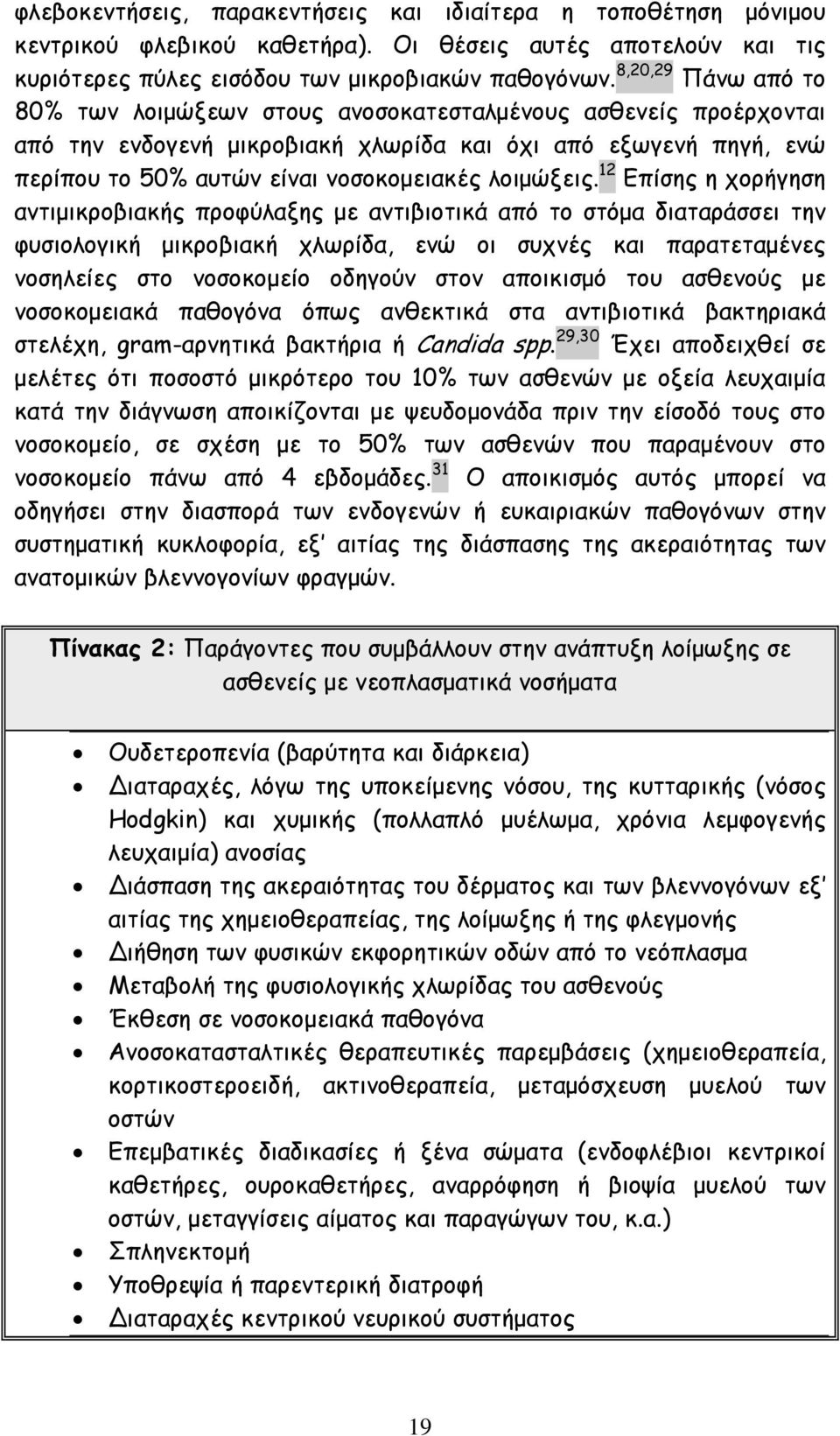 λοιμώξεις.