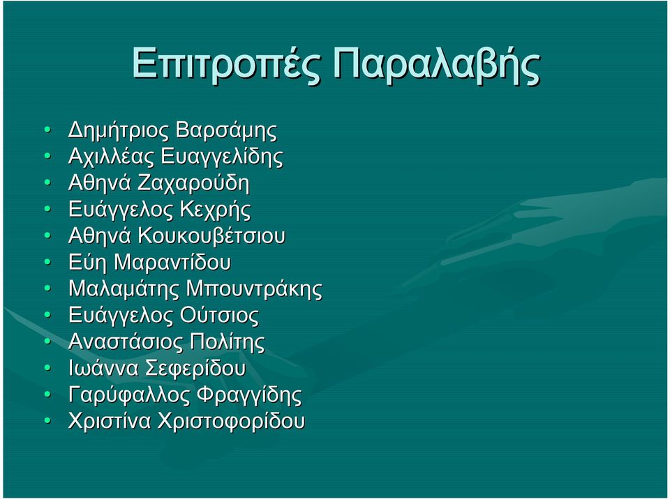 Μαραντίδου Μαλαμάτης Μπουντράκης Ευάγγελος Ούτσιος Αναστάσιος