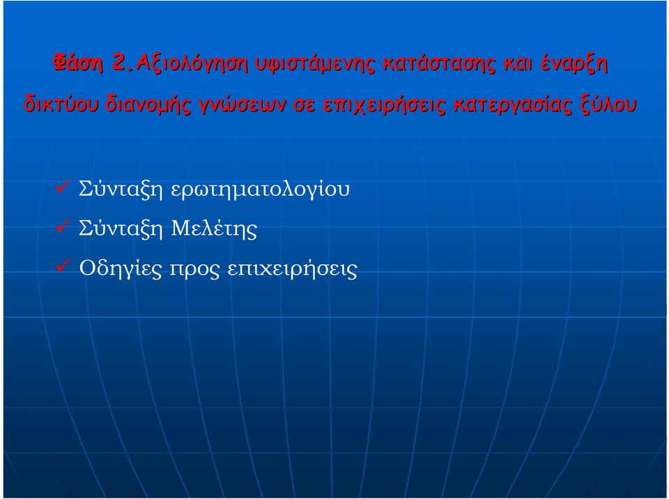 έναρξη δικτύου διανοµής γνώσεων σε