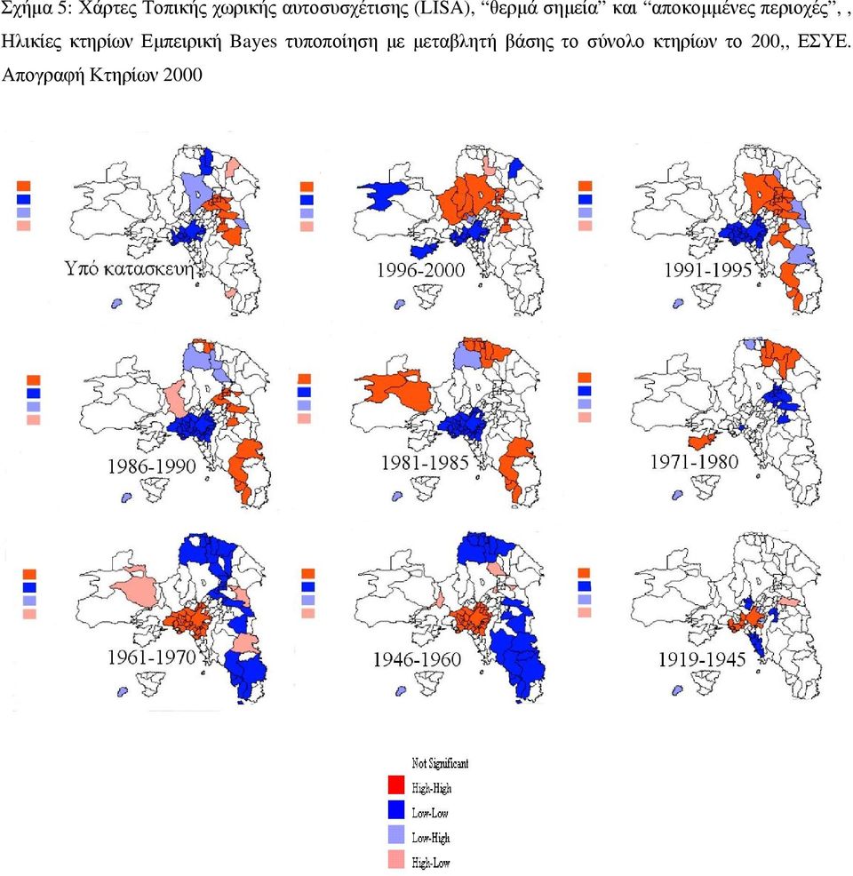 Ηλικίες κτηρίων Εμπειρική Bayes τυποποίηση με