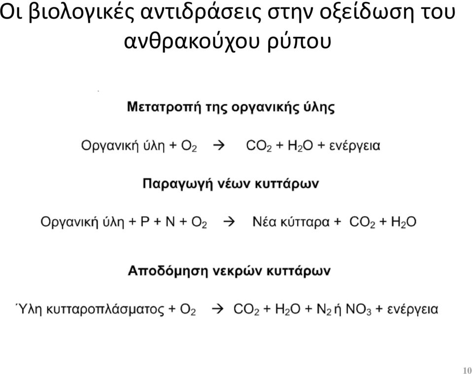 στην οξείδωση