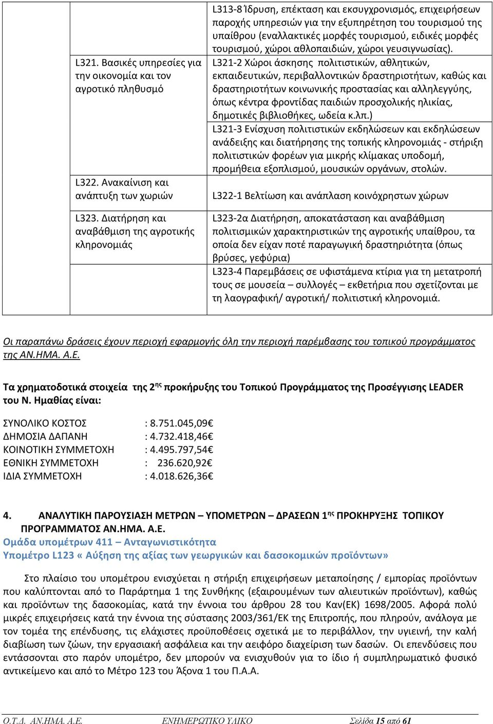 τουρισμού, ειδικές μορφές τουρισμού, χώροι αθλοπαιδιών, χώροι γευσιγνωσίας).