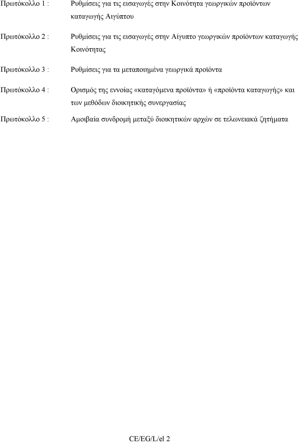 Κοινότητας Ρυθµίσεις για τα µεταποιηµένα γεωργικά προϊόντα Ορισµός της εννοίας «καταγόµενα προϊόντα» ή «προϊόντα
