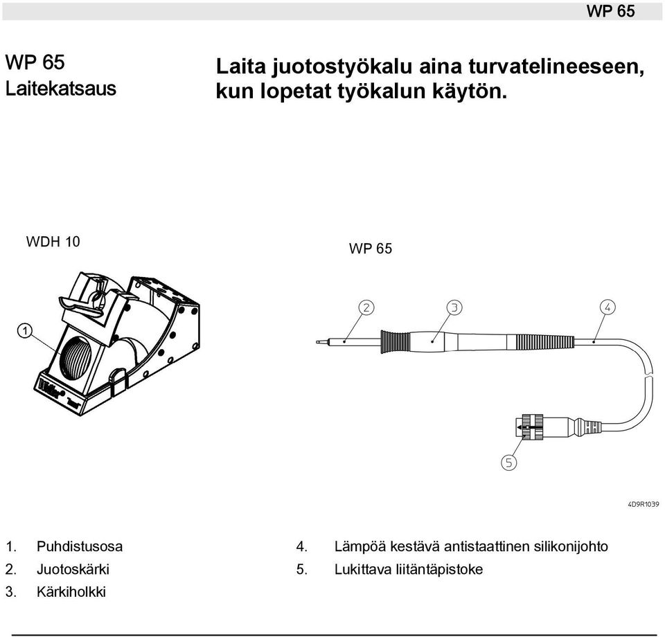 WDH 10 WP 65 1. Puhdistusosa 4.
