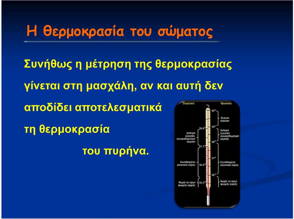 μασχάλη, αν και αυτή δεν αποδίδει