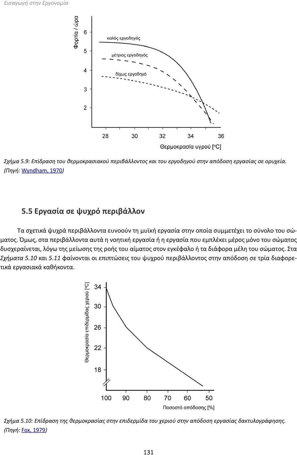 Όμως, στα περιβάλλοντα αυτά η νοητική εργασία ή η εργασία που εμπλέκει μέρος μόνο του σώματος δυσχεραίνεται, λόγω της μείωσης της ροής του αίματος στον εγκέφαλο ή τα διάφορα