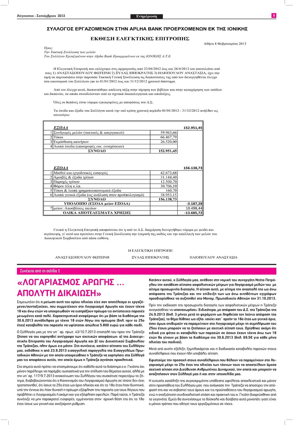 Χαρακτηριστικά αναφέρουμε ότι με βάση τα διαθέσιμα της 30.6.2013 συνάδελφος με τέκνο 18 ετών λόγω της πρόωρης (δηλ. πριν το 25ο έτος) καταβολής της παροχής να υφίσταται απώλεια 5.