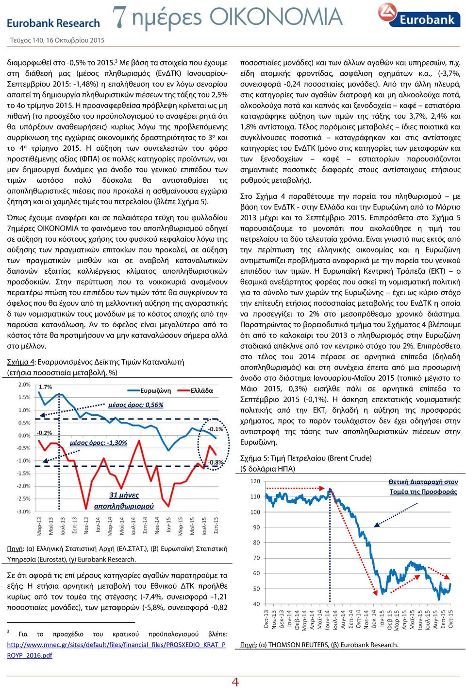 τάξης του 2,5% το 4ο τρίμηνο 2015.