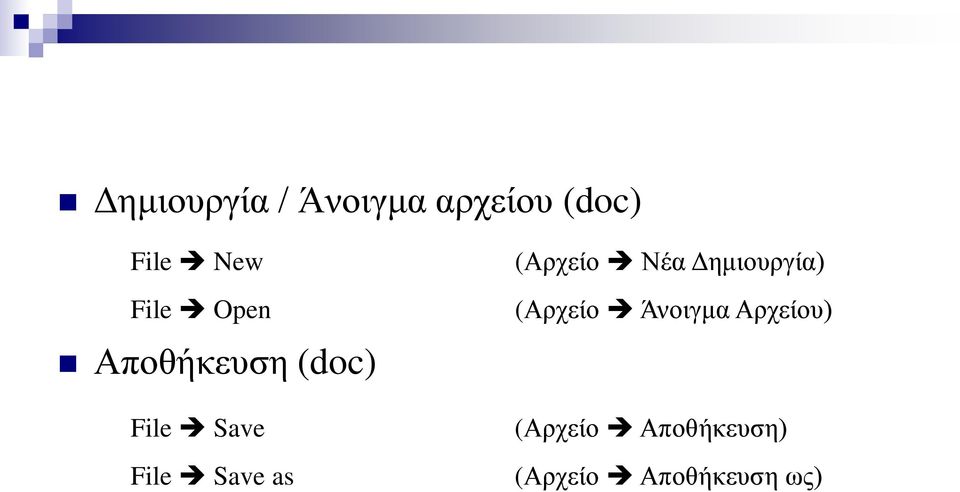 as (Αρχείο Νέα Δημιουργία) (Αρχείο Άνοιγμα