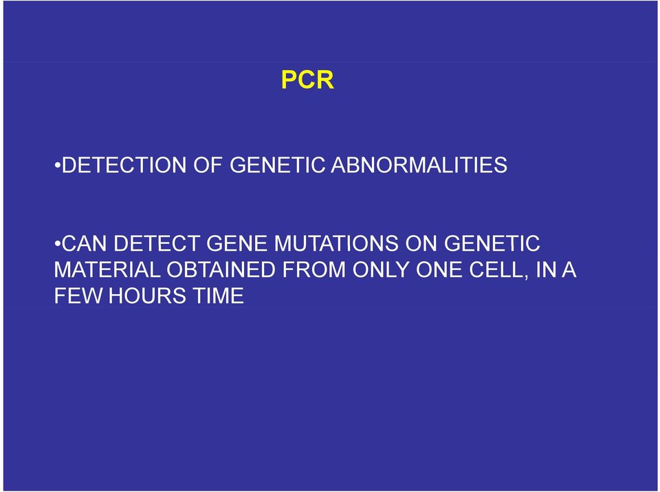 DETECT GENE MUTATIONS ON GENETIC MATERIAL