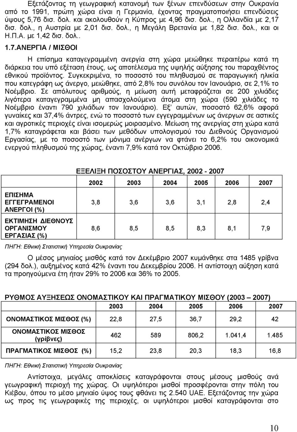 δισ. δολ., η Αυστρία με 2,01 δισ. δολ., η Μεγάλη Βρετανία με 1,82 δισ. δολ., και οι Η.Π.Α. με 1,42 δισ. δολ.. 1.7.