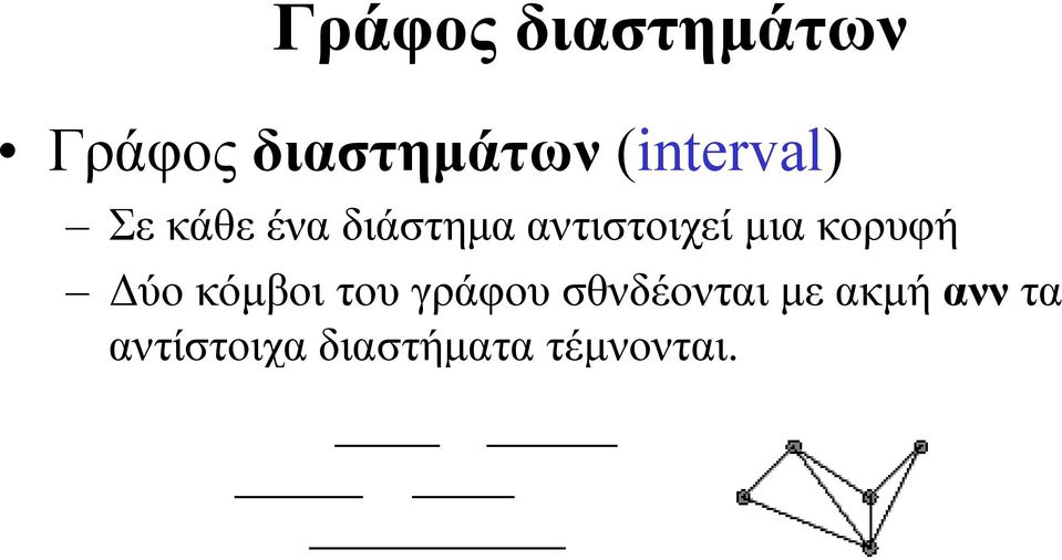 αντιστοιχεί µια κορυφή ύο κόµβοι του