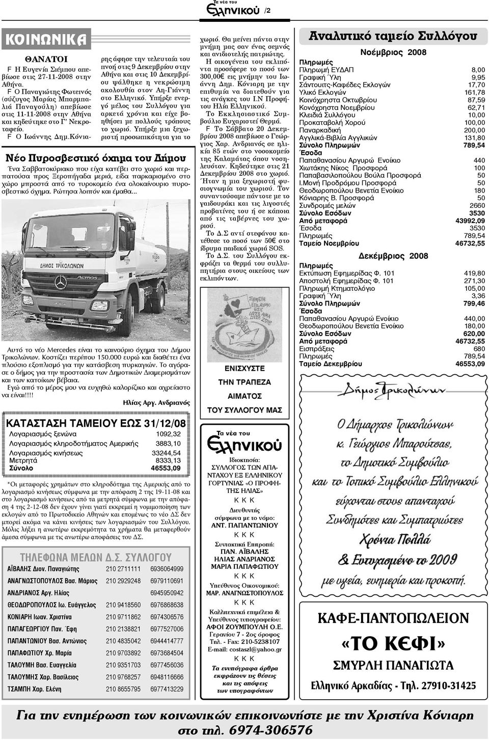 Κόνια- ρης άφησε την τελευταία του πνοή στις 9 Δεκεμβρίου στην Αθήνα και στις 10 Δεκεμβρίου ψάλθηκε η νεκρώσιμη ακολουθία στον Αη-Γιάννη στο Ελληνικό.