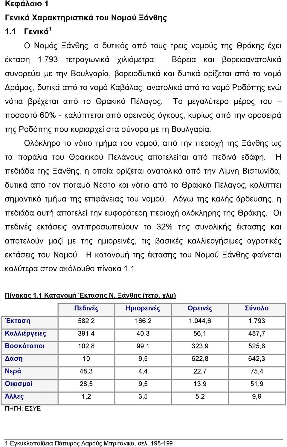 Πέιαγνο. Σν κεγαιχηεξν κέξνο ηνπ πνζνζηφ 60% - θαιχπηεηαη απφ νξεηλνχο φγθνπο, θπξίσο απφ ηελ νξνζεηξά ηεο Ρνδφπεο πνπ θπξηαξρεί ζηα ζχλνξα κε ηε Βνπιγαξία.