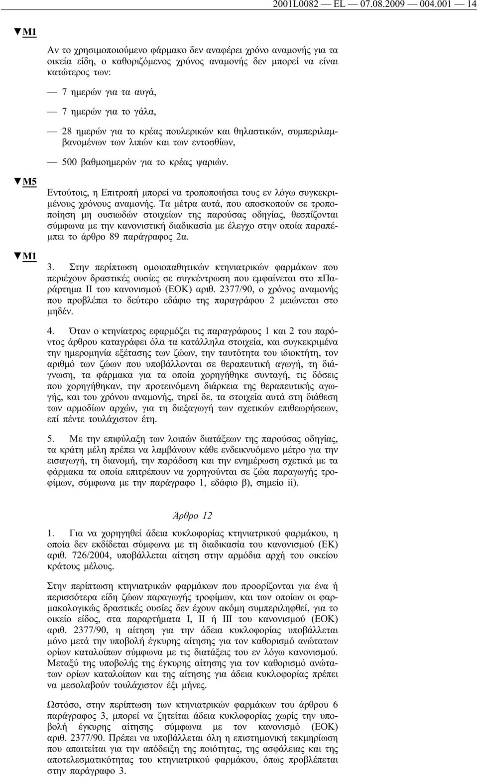 ημερών για το κρέας πουλερικών και θηλαστικών, συμπεριλαμβανομένων των λιπών και των εντοσθίων, 500 βαθμοημερών για το κρέας ψαριών.