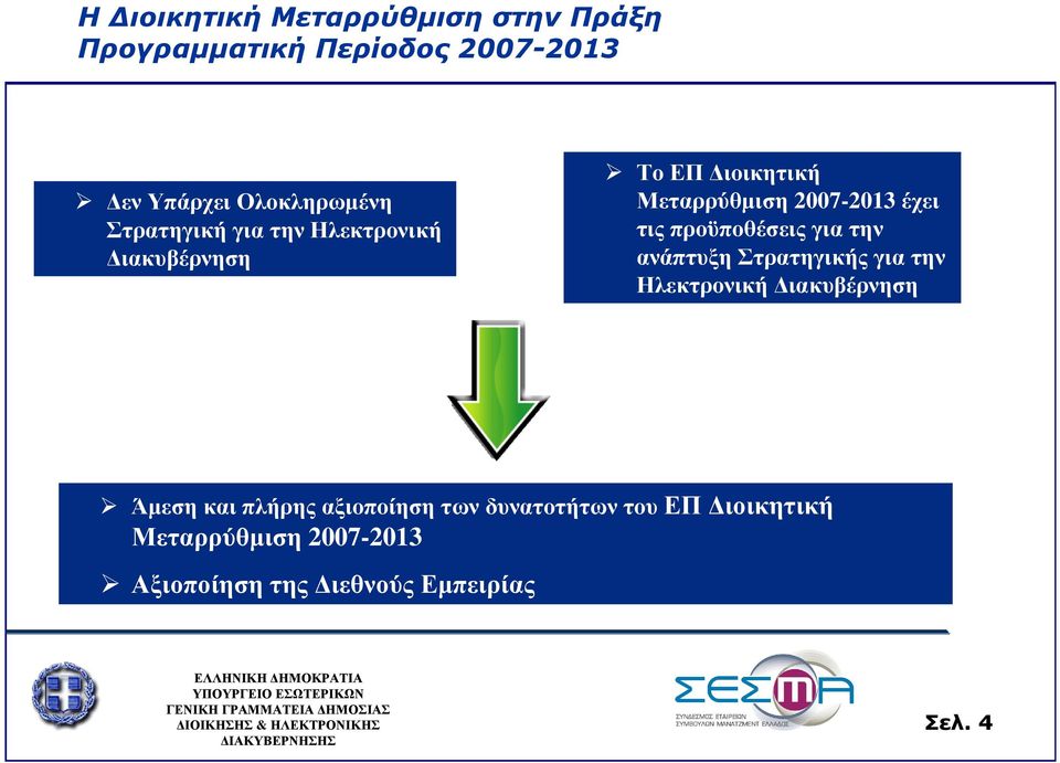 Στρατηγικής για την Ηλεκτρονική ιακυβέρνηση Άµεσηκαι πλήρης αξιοποίηση των