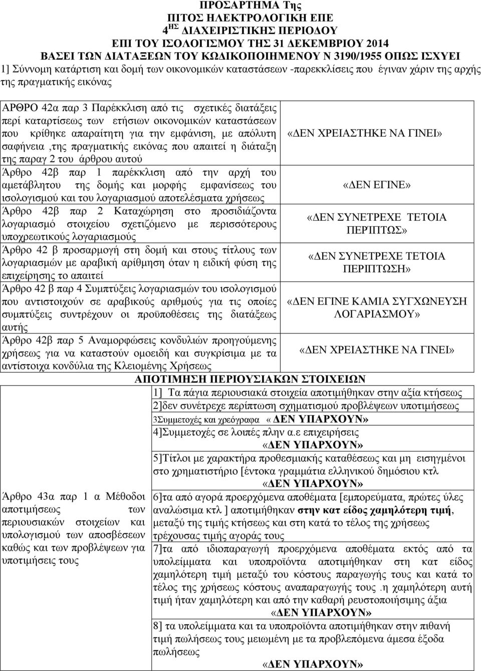 θξίζεθε απαξαίηεηε γηα ηελ εκθάληζε, κε απφιπηε «ΓΔΝ ΥΡΔΗΑΣΖΚΔ ΝΑ ΓΗΝΔΗ» ζαθήλεηα,ηεο πξαγκαηηθήο εηθφλαο πνπ απαηηεί ε δηάηαμε ηεο παξαγ 2 ηνπ άξζξνπ απηνχ Άξζξν 42β παξ 1 παξέθθιηζε απφ ηελ αξρή