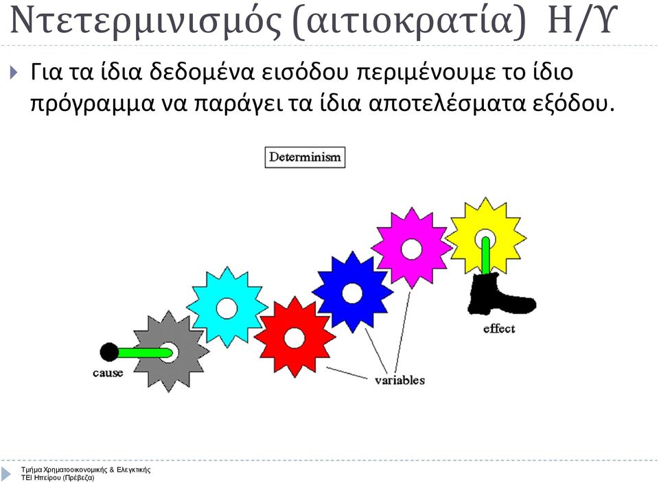 περιμένουμε το ίδιο πρόγραμμα να