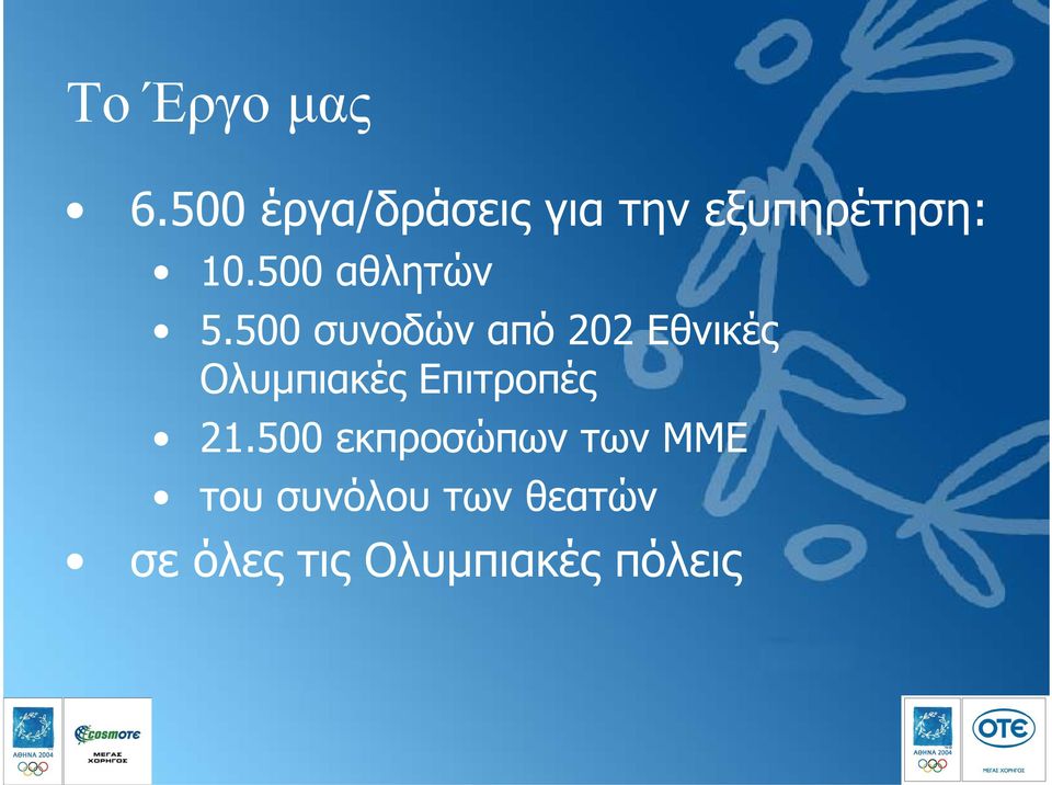 500 αθλητών 5.