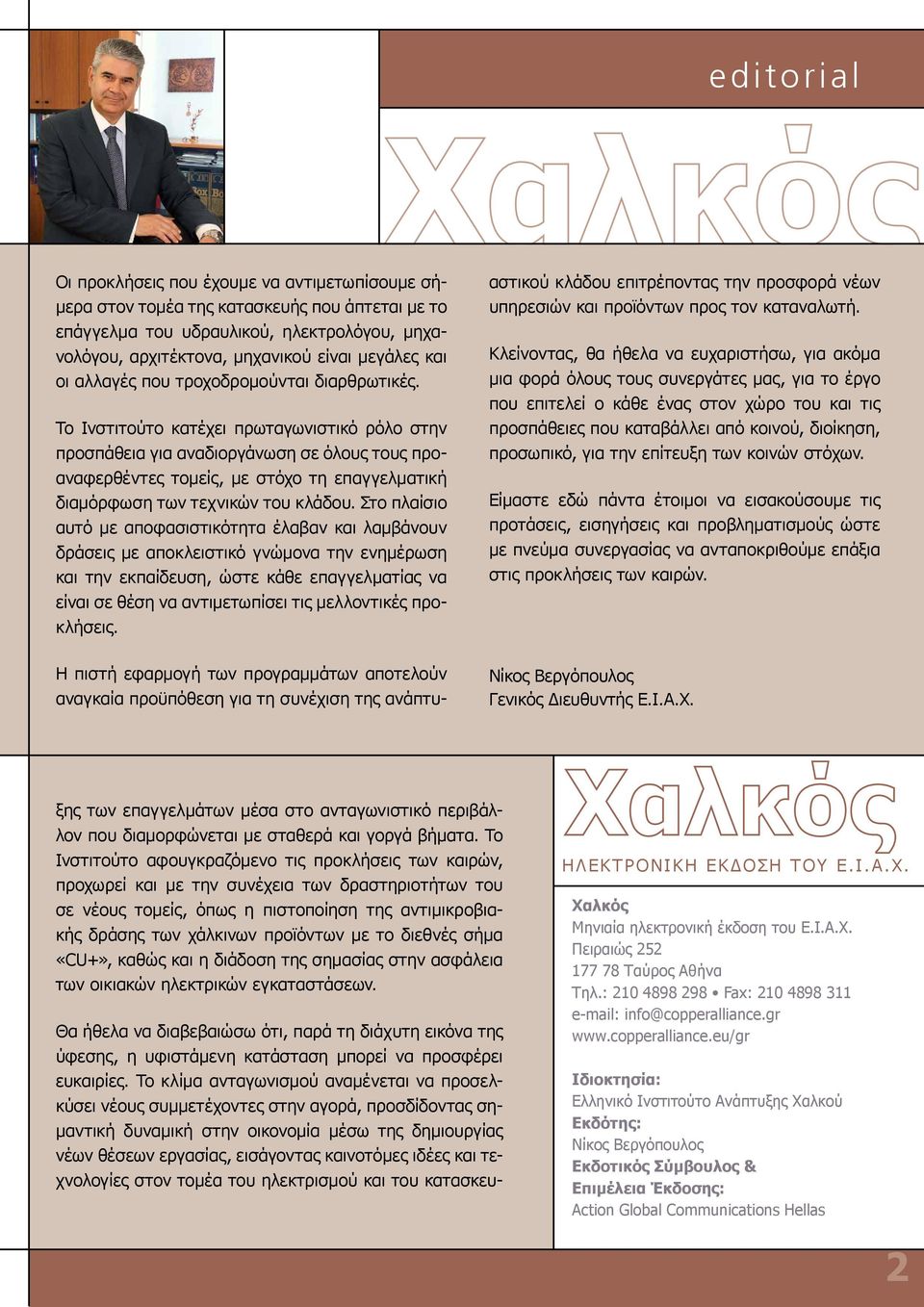 Το Ινστιτούτο κατέχει πρωταγωνιστικό ρόλο στην προσπάθεια για αναδιοργάνωση σε όλους τους προαναφερθέντες τομείς, με στόχο τη επαγγελματική διαμόρφωση των τεχνικών του κλάδου.