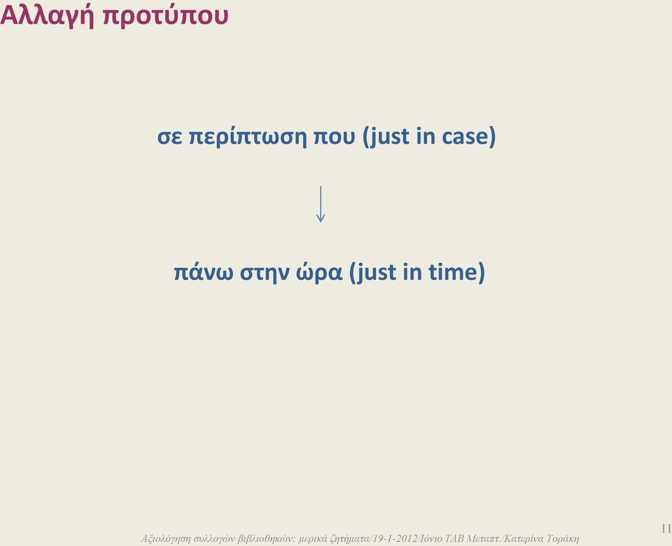 in case) πάνω στην