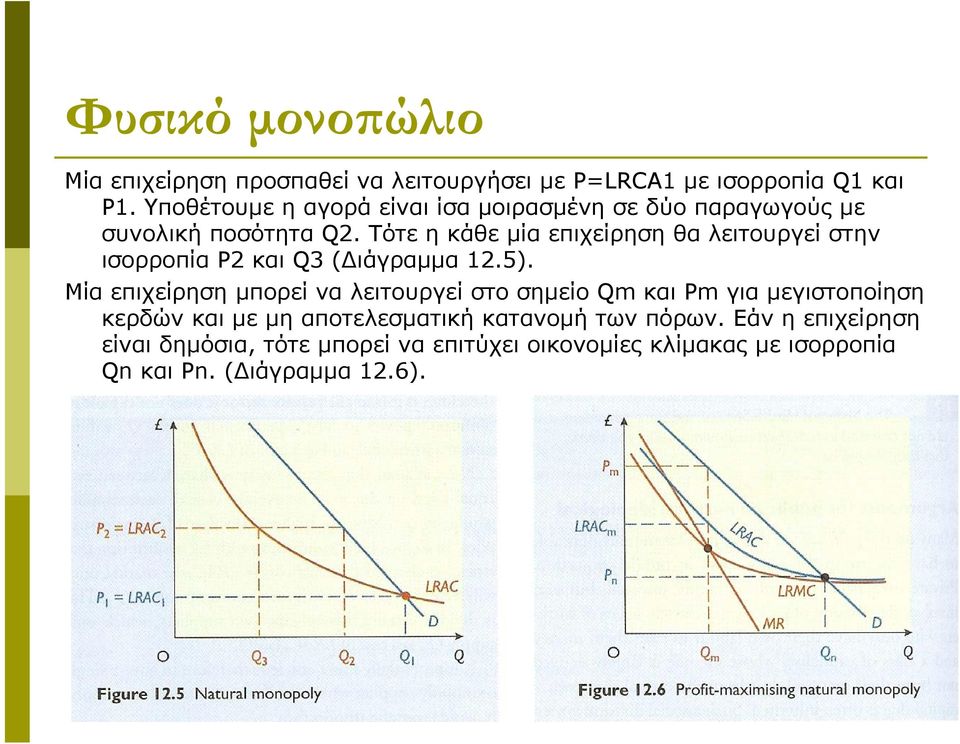 Τότε η κάθε μία επιχείρηση θα λειτουργεί στην ισορροπία P2 και Q3 (Διάγραμμα 12.5).