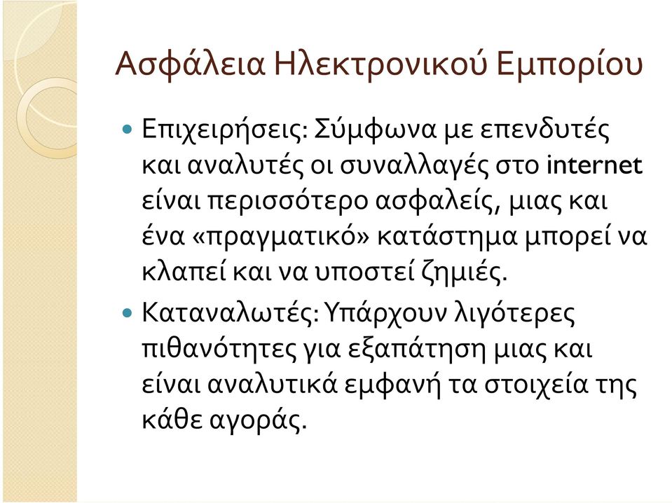 κατάστημα μπορεί να κλαπεί και να υποστεί ζημιές.