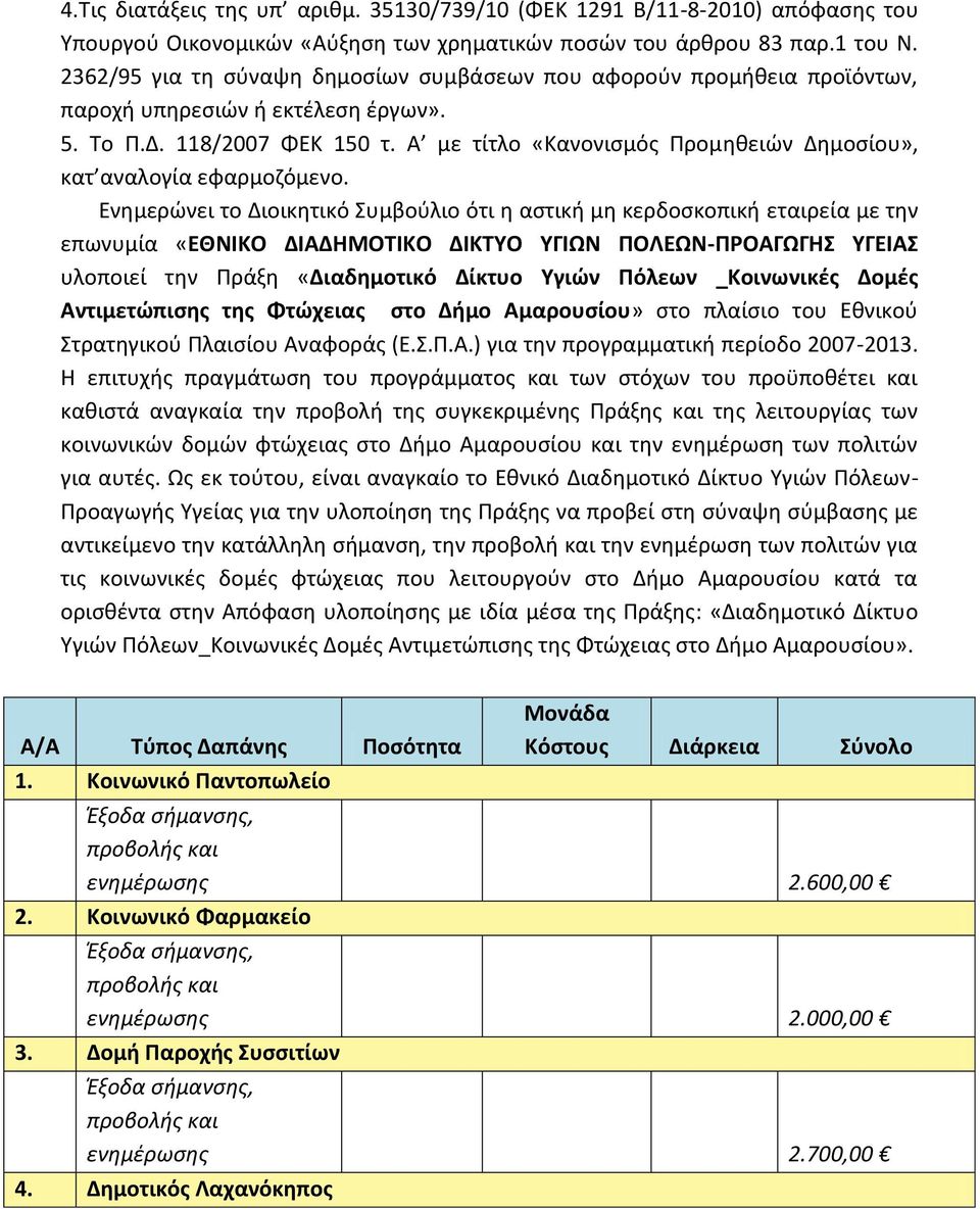 Α με τίτλο «Κανονισμός Προμηθειών Δημοσίου», κατ αναλογία εφαρμοζόμενο.