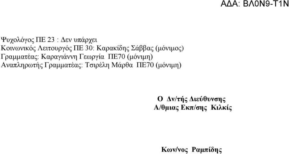 (κόληκε) Αλαπιεξσηήο Γξακκαηέαο: Σζηξέιε Μάξζα ΠΔ70