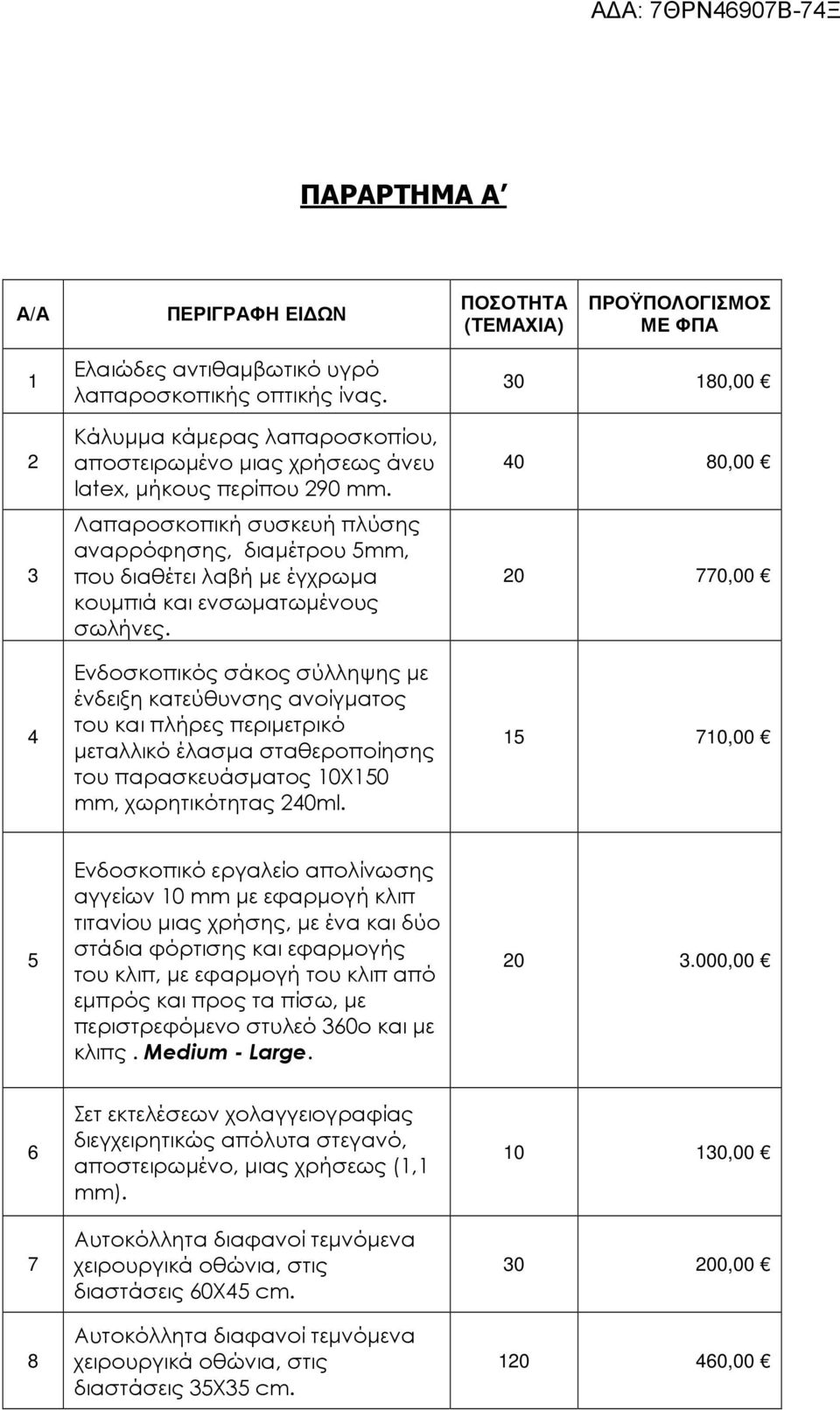 Ενδοσκοπικός σάκος σύλληψης µε ένδειξη κατεύθυνσης ανοίγµατος του και πλήρες περιµετρικό µεταλλικό έλασµα σταθεροποίησης του παρασκευάσµατος 10Χ150 mm, χωρητικότητας 240ml.